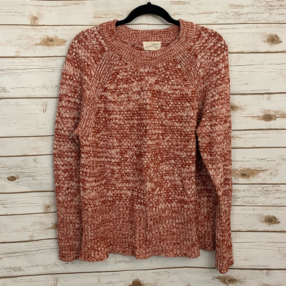 Universal Thread Heathered Cable Knit Swea - image 1
